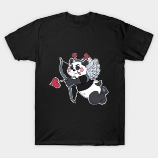 Cute Cupid Panda Valentine's Day T-Shirt